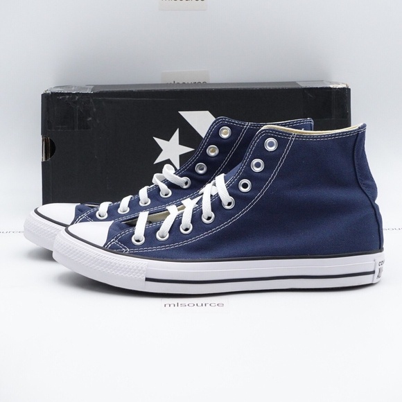 NEW Converse Chuck Taylor Basic Hi Shoes W9622 Navy - Picture 3 of 10